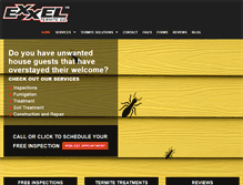 Tablet Screenshot of exxeltermite.com